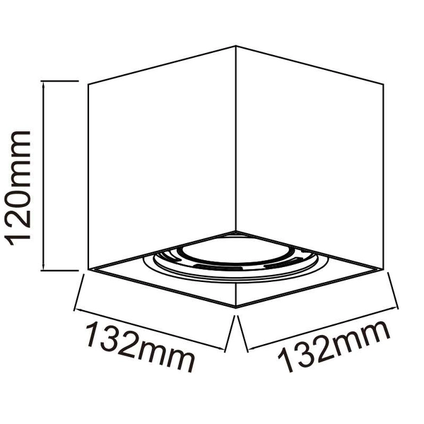 LAMPA sufitowa Cardi I Bianco + Ufo Cromo Orlicki Design metalowa OPRAWA kostka downlight biały chrom