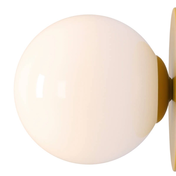 Kinkiet naścienny szklany BALL
1126C14_S Aldex ball kula biała żółta