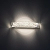 Naścienny kinkiet kryształowy LUXORA 11711 LED 20W 3000K nikiel