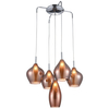 Szklana lampa wisząca Amber Milano AZ3172 Azzardo miedziana