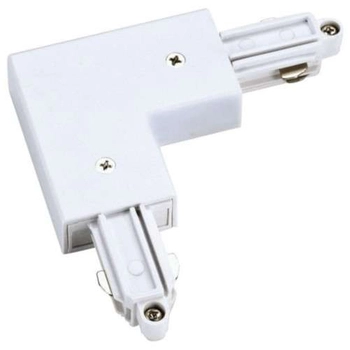 Kątowy zasilający L-łącznik szynoprzewodu LP-552-S-WH Light Prestige do szyny natynkowej 1-fazowej biały