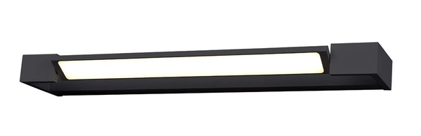 Czarny kinkiet łazienkowy Dali LED 24W IP44 metalowy