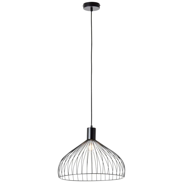 Druciana lampa wisząca Blacky 99392/06 nad stół czarny
