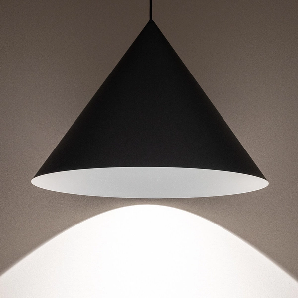 Salonowa lampa zwisowa Zenith 10873 Nowodvorski stożkowa jedwabisty grafit