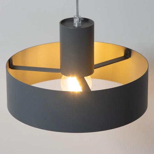 Regulowana lampa wisząca Rif M 41181 nad wyspę do kuchni grafitowy