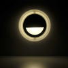 Podtynkowa LAMPA schodowa Q4 LED 313706 Polux metalowa OPRAWA okrągła LED 3W 4000K wpuszczana IP44 grafitowa