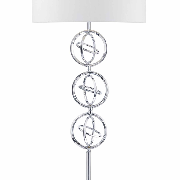 Lampa podłogowa Innsbruck INN4950 Dar Lighting pierścienie metalowe chrom