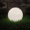 Zewnętrzna lampa kula Stone szara SLP8305+SLP8343 1xE27 IP44 betonowa