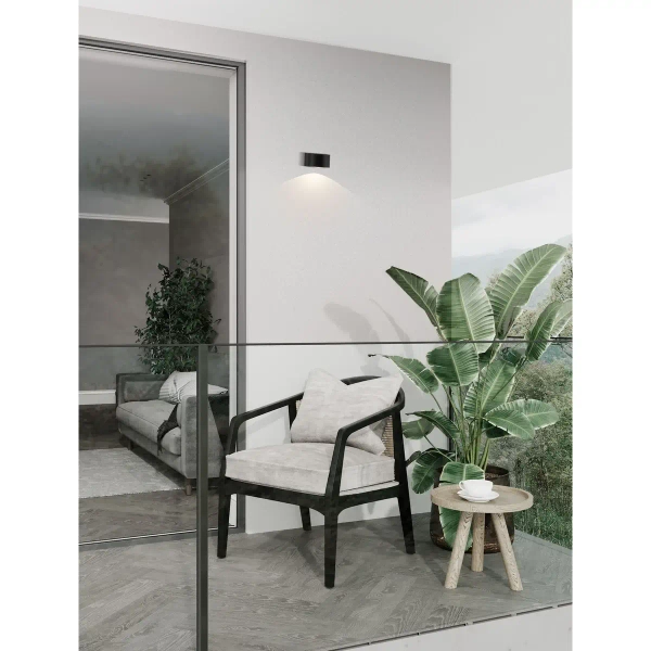 Metalowa lampa ścienna do ogrodu DALUNIA LE75209 LED 6W 3000K IP54 antracyt