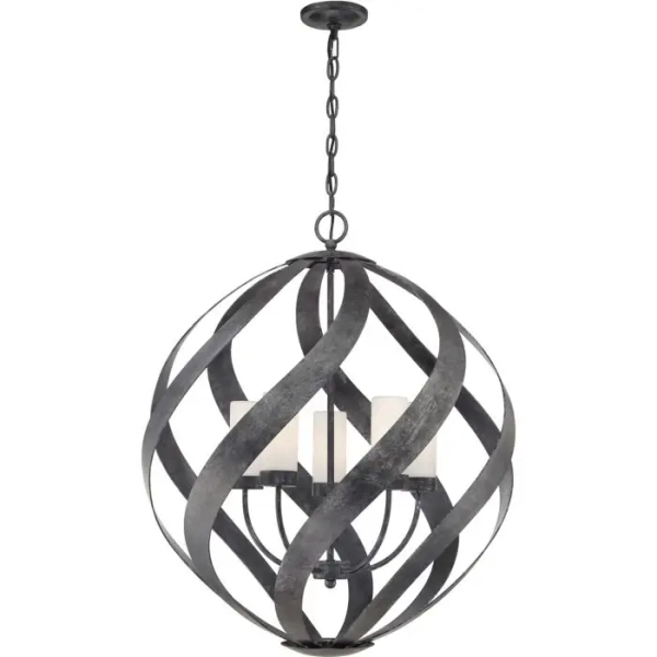 Łańcuchowa wisząca lampa Blacksmith QN-BLACKSMITH-5P-OBK IP44 czarny