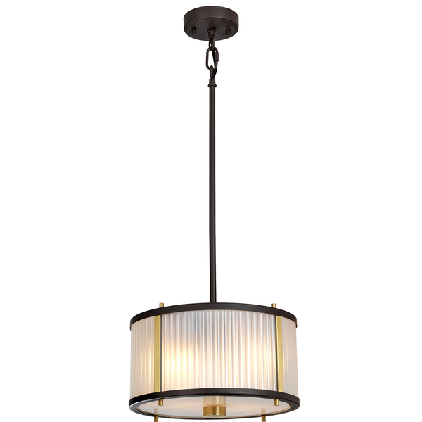 Żyrandol LAMPA wisząca Corona DL-CORONA-2P-BAB Elstead okrągła OPRAWA klasyczny zwis mosiądz brąz