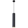 Metalowa tuba lampa wisząca podłużna czarna Shelby OUTLET
