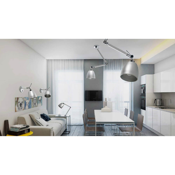 Metalowa lampa wisząca Zyta AZ2304+AZ2596 Azzardo regulowany chrom