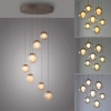 Lampa wisząca sterowana pilotem POPUP brązowa 2587-97 7x3W LED 2200-5000K z regulacją barwy