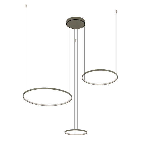 Lampa wisząca Circolo 11398 Nowodvorski LED 45W 3000K pierścieniowa oliwkowa