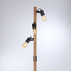 Lampa podłogowa Canop 15629-18 do sypialni drewniana czarna