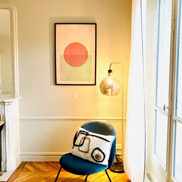 Stojąca lampa do salonu Julius 34738/01/65 Lucide loft czarna złota