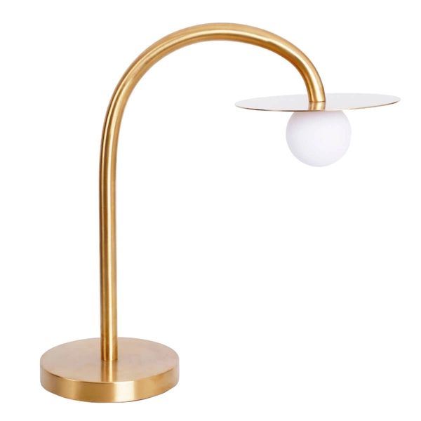 Stołowa lampka kulista Enigma T0054 Maxlight LED 2W 3000K do salonu złota