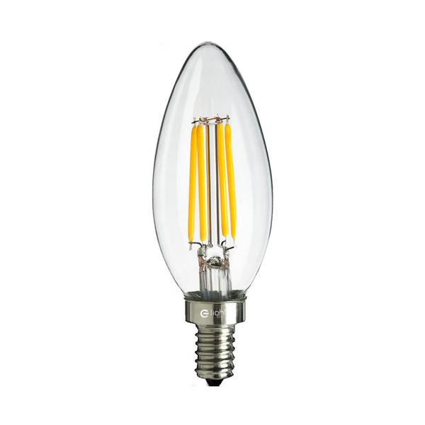 Płomykowa żarówka świecznikowa EKZF990 LED 4W E14 C35 biała ciepła