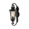Zewnętrzna lampa ścienna Baltimore BT1-M Elstead latarnia IP44 szkło brąz