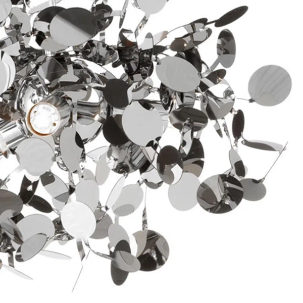 Wisząca lampa hampton Monetti ST-1675 CHROME Step ażurowa płatki chrom