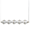 Lampa zwieszana Fuente PND-34395-5-HBR LED 125W 3000K złoty przezroczysty