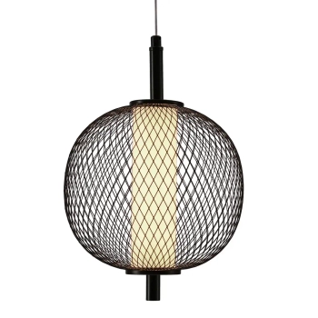 Loftowa lampa wisząca Puma 31-35332 LED 10W 3000K ażurowa kula czarny