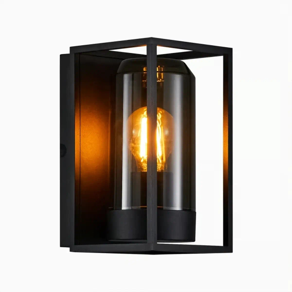 Elewacyjna lampa ścienna GRIFFIN 2218131047 IP44 przydymiony