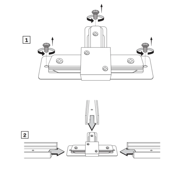 3-fazowy łącznik typu T do szynoprzewodów 327239 czarny