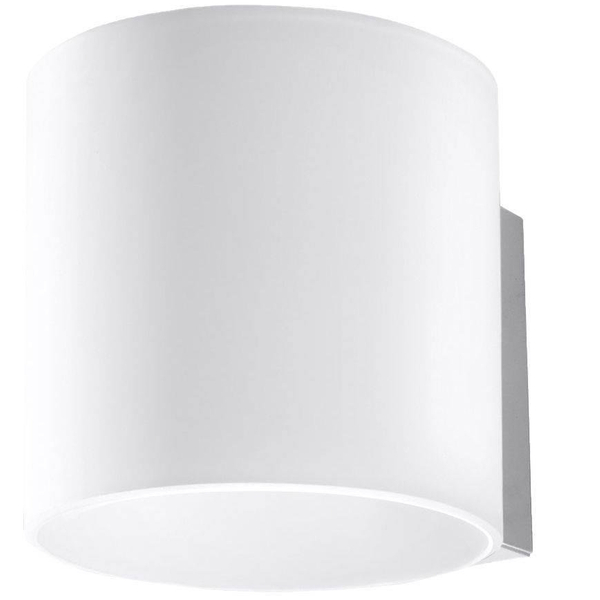 Kinkiet LAMPA ścienna SL.0211 szklana OPRAWA tuba biała