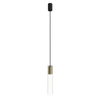 Szklana lampa wisząca Cylinder 7867 loft tuba do kuchni mosiądz