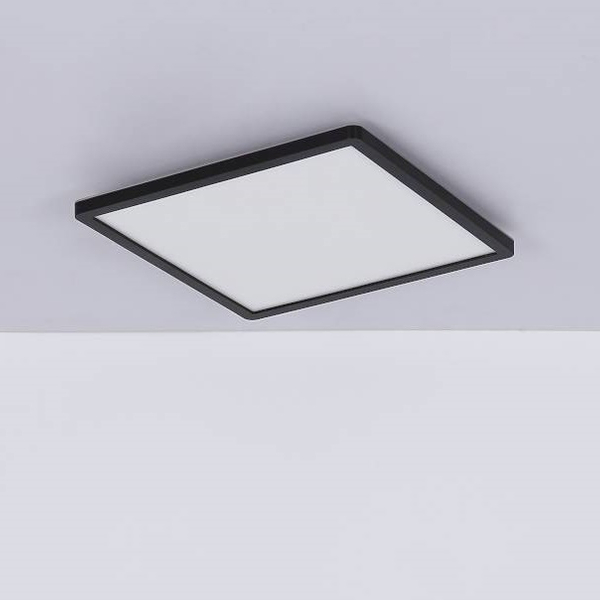 LAMPA sufitowa SAPANA 41563-18B Globo kwadratowa LED 18W 3000K do łazienki IP44 czarna