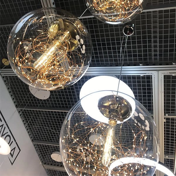 LAMPA wisząca GLAMOUR LA068/P_C LED 40W szklana OPRAWA dekoracyjny zwis glamour przezroczysty