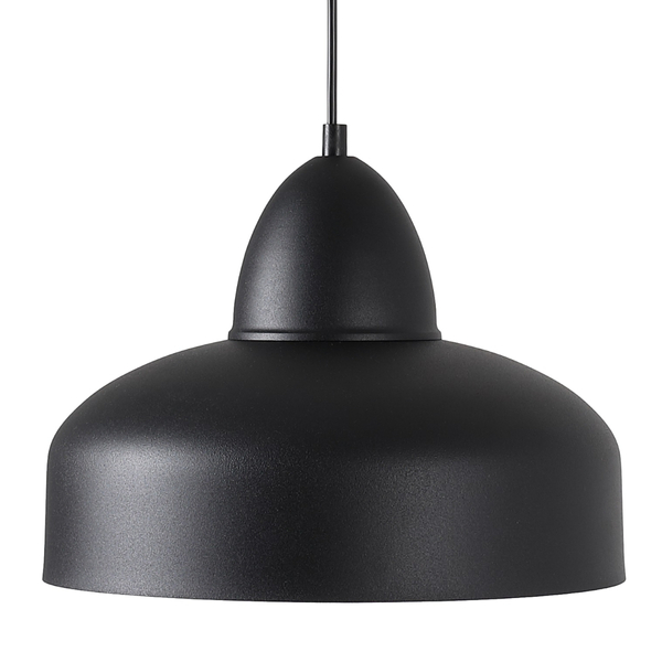 Czarna lampa wisząca Como 946G1 Aldex okrągły zwis nad wyspę kuchenną