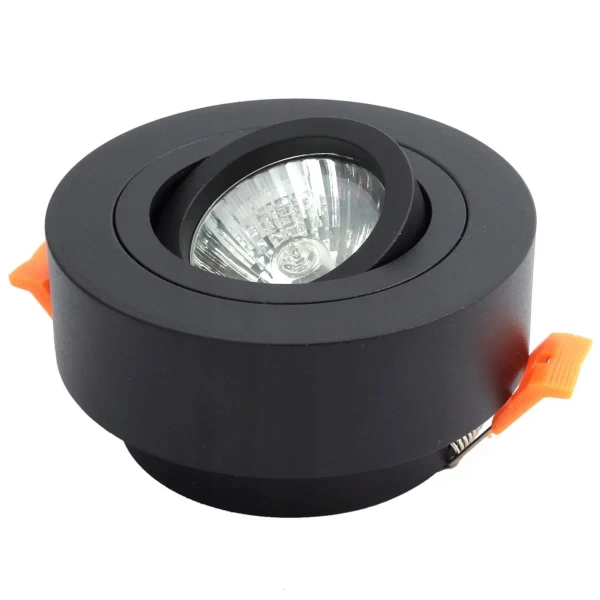 Oprawa halogenowa okrągła 224+64 Domeno LED regulowany kąt światła czarna