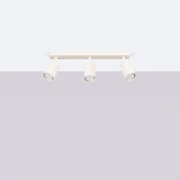 Potrójna lampa sufitowa RING SL.1496 regulowana tubki beżowe