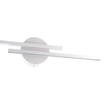 Kinkiet LAMPA ścienna GRACJA 03970 Ideus metalowa OPRAWA listwy LED 14W 4000K do łazienki IP44 białe