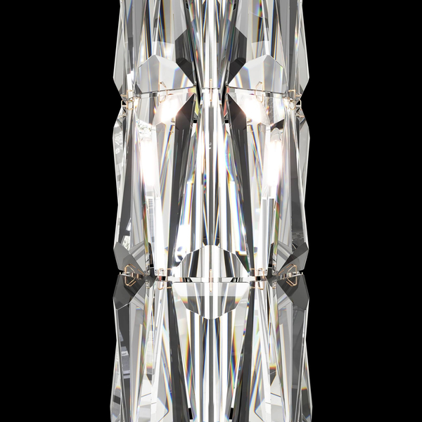 Lampa stojąca glamour Puntes MOD043FL-08G do salonu przeźroczysta złota