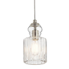 Szklana lampa nad wyspę Riviera KL-RIVIERA-P-B retro nikiel przezroczysta