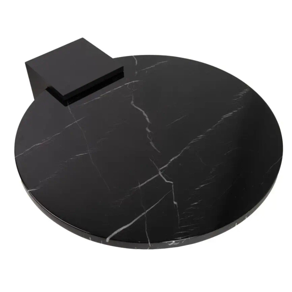 Marmurowy stolik DANTE MM001501100375 czarny złoty do salonu 110cm