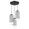 Lampa wisząca nieregularna Brina SL.1336 Sollux kaskada czarna