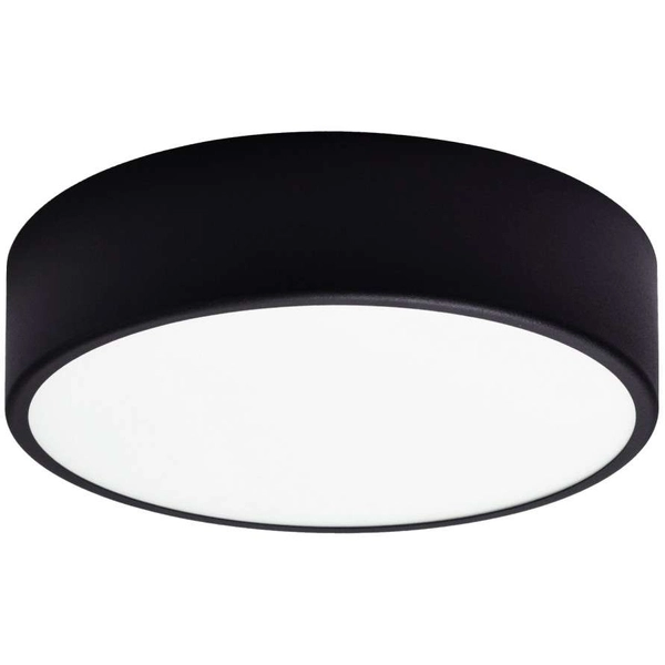 Plafon LAMPA sufitowa Cleo 137623689719 TEAM metalowa OPRAWA okrągła natynkowa czarna