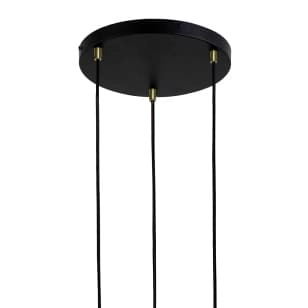 Wisząca lampa kaskada Tirana LP-945/3P BK Light Prestige okrągła czarna