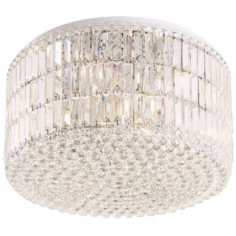 Plafon LAMPA sufitowa PUCCINI C0128 Maxlight okrągła OPRAWA z kryształkami glamour crystal przezroczysta