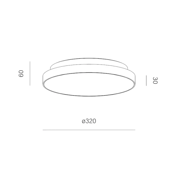 Hermetyczna lampa sufitowa BLOS biała do ogrodu IP54 LED 23W 3000K 47019-M930-D9-00-13