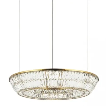 Salonowa wisząca lampa 23048 LED 55W 3000K glamour mosiądz