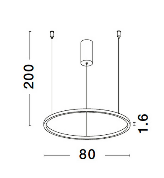 Loftowa lampa wisząca TOLUCA LE42784 do holu LED 48W 3000K biała