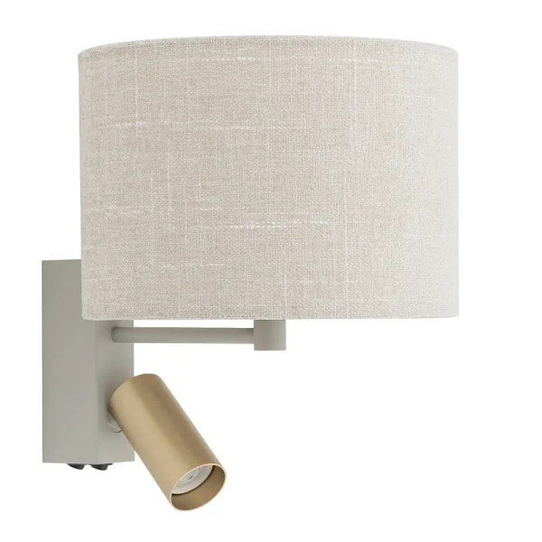 Nocna lampa ścienna SANTANA 11654 do czytania kremowa