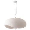 Zwisająca lampa Stone DN429-400 Step kapelusz ufo do kuchni metalowa biała