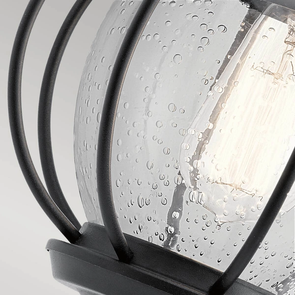 Lampa natynkowa kulista KL-VANDALIA2-S Kichler ball druciana czarna